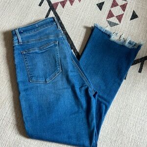 Loft curvy high waist kick crop